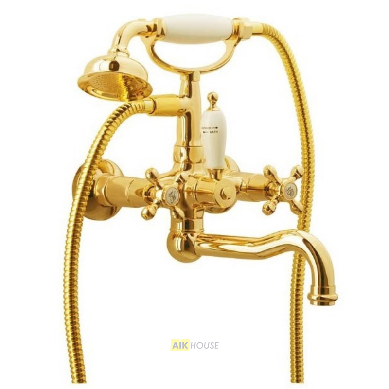 Смеситель Boheme Tradizionale Oro 293 для ванны с душем