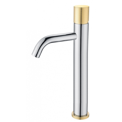 Смеситель Boheme Stick 122-CRG.2 для раковины, chrome touch gold