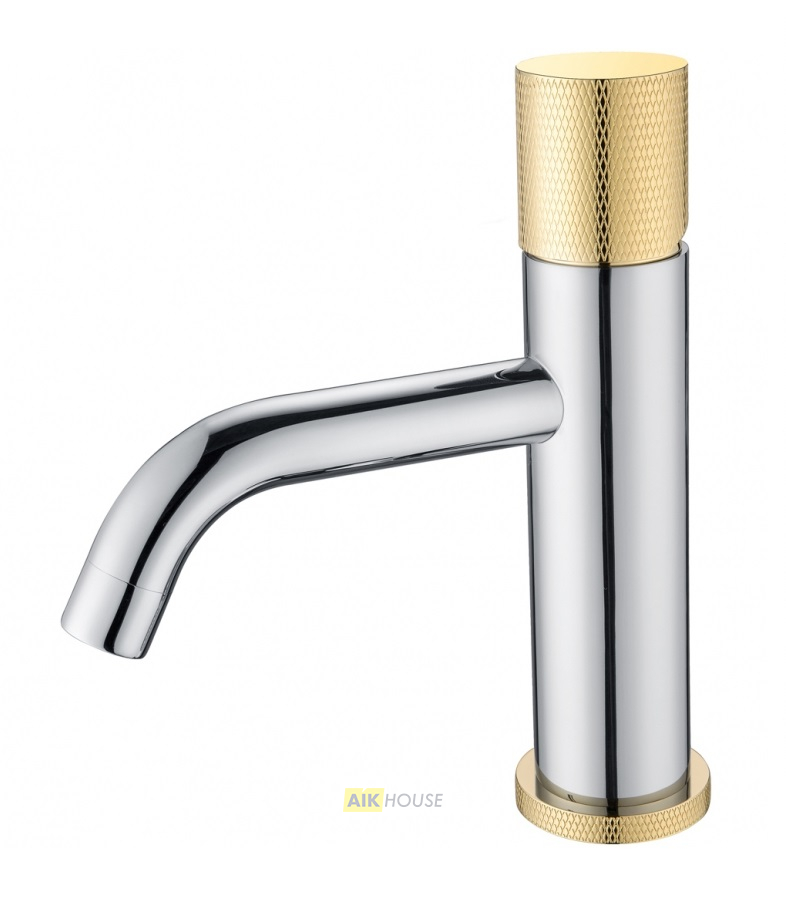 Смеситель Boheme Stick 121-CRG.2 для раковины, chrome touch gold