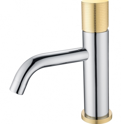 Смеситель Boheme Stick 121-CRG.2 для раковины, chrome touch gold