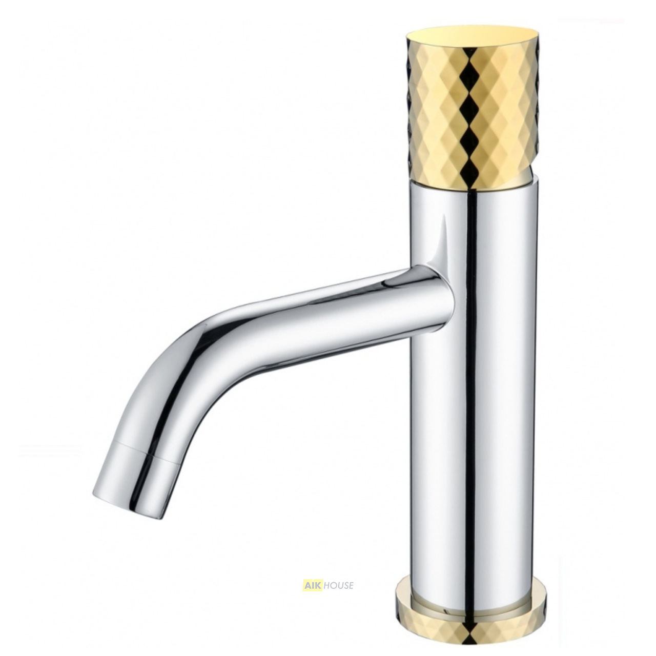 Смеситель Boheme Stick 121-CRG для раковины, chrome diamond gold