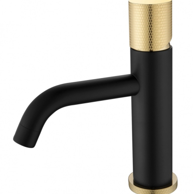 Смеситель Boheme Stick 121-BG.2 для раковины, black touch gold