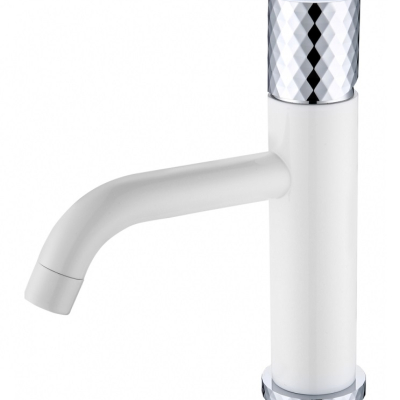 Смеситель Boheme Stick 121-WCR для раковины, white diamond chrome
