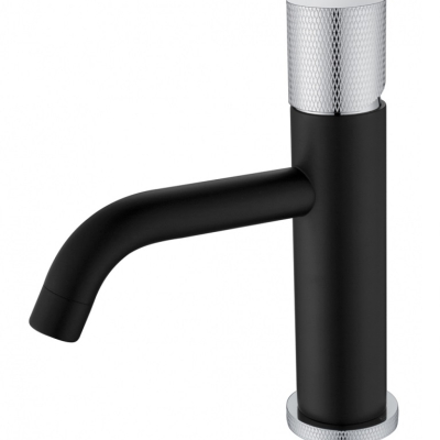 Смеситель Boheme Stick 121-BCR.2 для раковины, black touch chrome