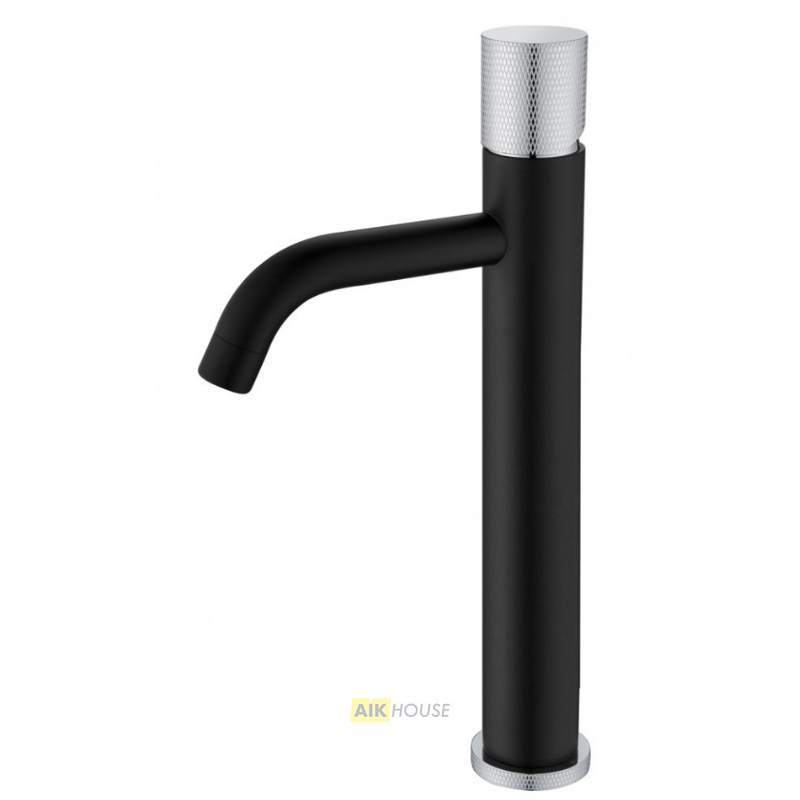 Смеситель Boheme Stick 122-BCR.2 для раковины, black touch chrome