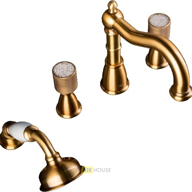 Смеситель Boheme Royal Cristal 395 на борт ванны