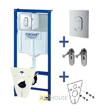 Система инсталляции для унитазов Grohe Rapid SL 38929000 4 в 1