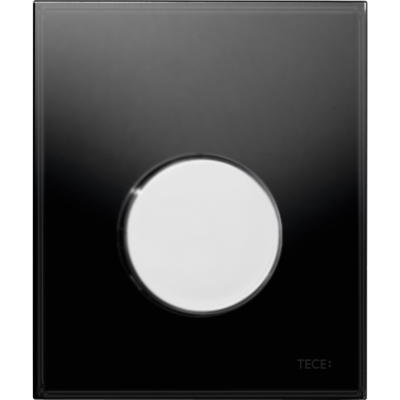 Кнопка смыва TECE Loop Urinal 9242656 черное стекло, кнопка хром