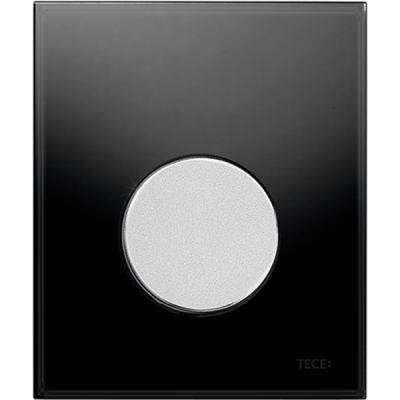 Кнопка смыва TECE Loop Urinal 9242655 черное стекло, кнопка хром матовый