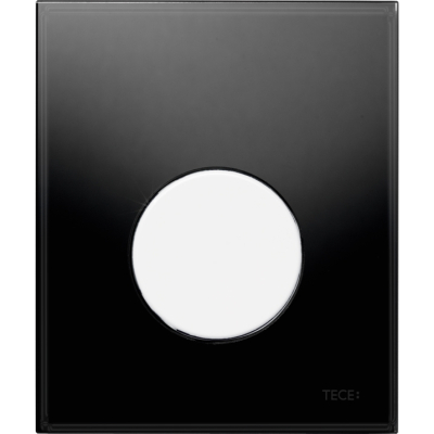 Кнопка смыва TECE Loop Urinal 9242654 черное стекло, кнопка белая