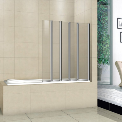 Шторка на ванну Cezares Pratico V5 120/140 C Cr