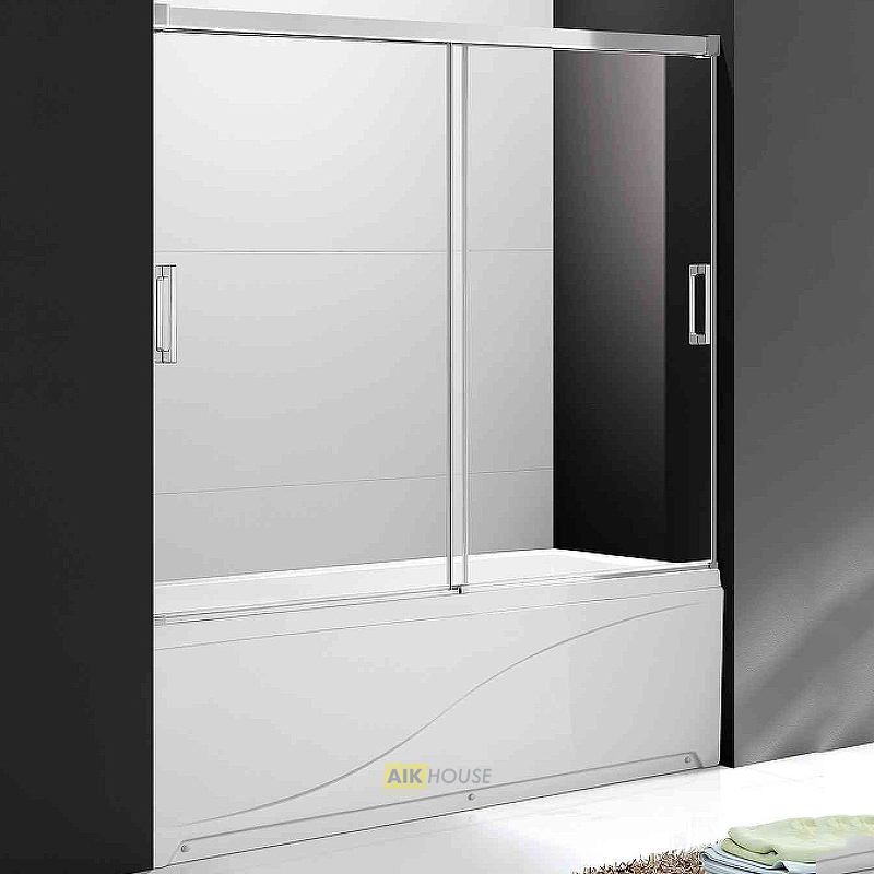 Шторка на ванну Cezares Tandem Soft VF 2 160/145 C Cr IV стекло прозрачное