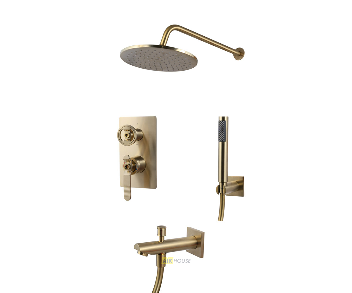 Душевая стойка Bronze De Luxe Royal 1760'S LOFT 6630CG золото матовый