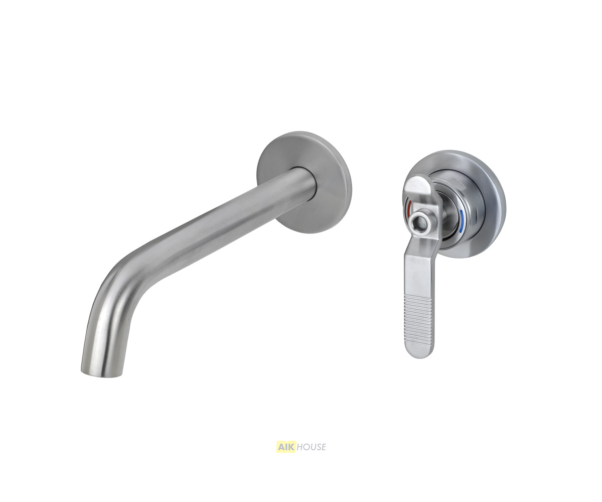 Смеситель для раковины настенный матовый хром Bronze de Luxe 1760'S LOFT 5530CC