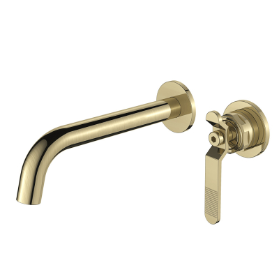 Смеситель для раковины настенный матовое золото Bronze de Luxe 1760'S LOFT 5530CG