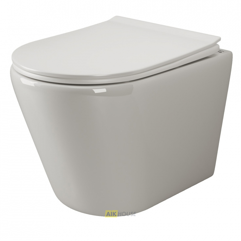 Унитаз подвесной Ceramica Nova Highlight CN1804 с микролифтом, безободковый