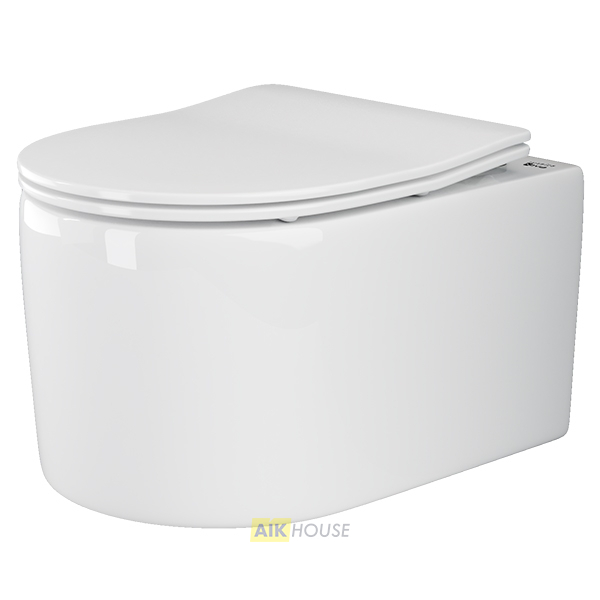 Унитаз подвесной Ceramica Nova Moments CN3003 с микролифтом, безободковый