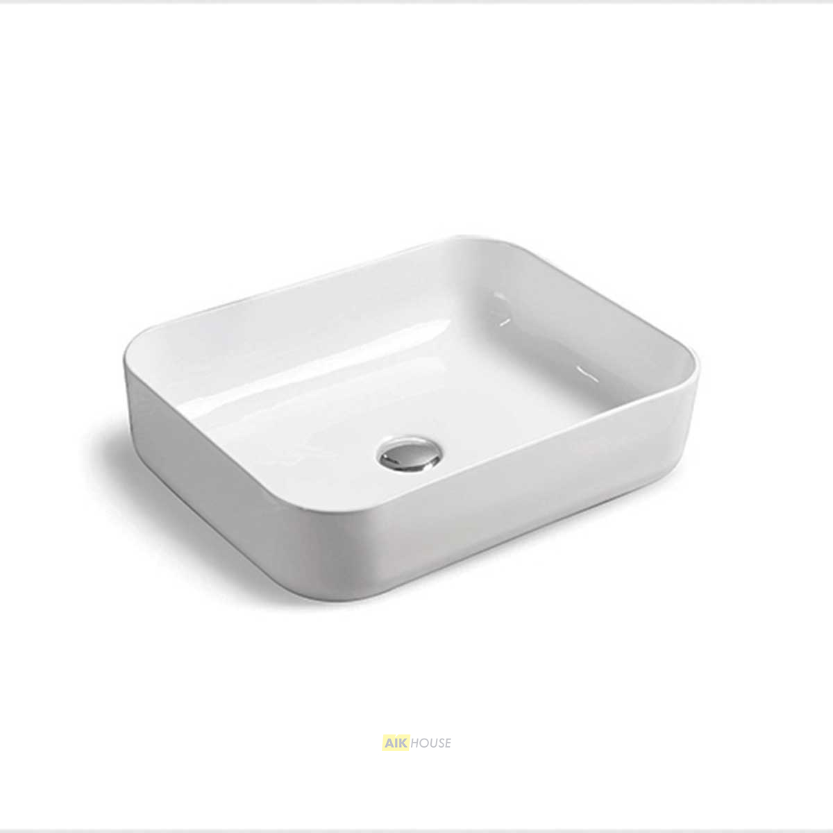 Раковина керамическая Vincea VBS-105, 500*410*130, накладная, цвет белый