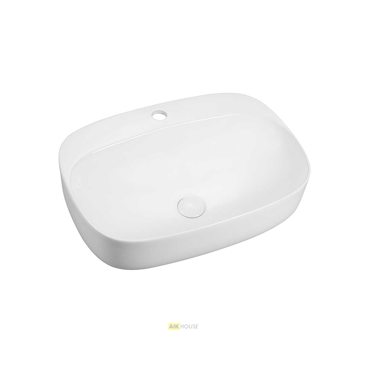 Раковина керамическая Vincea VBS-306, 595*420*155, накладная, цвет белый