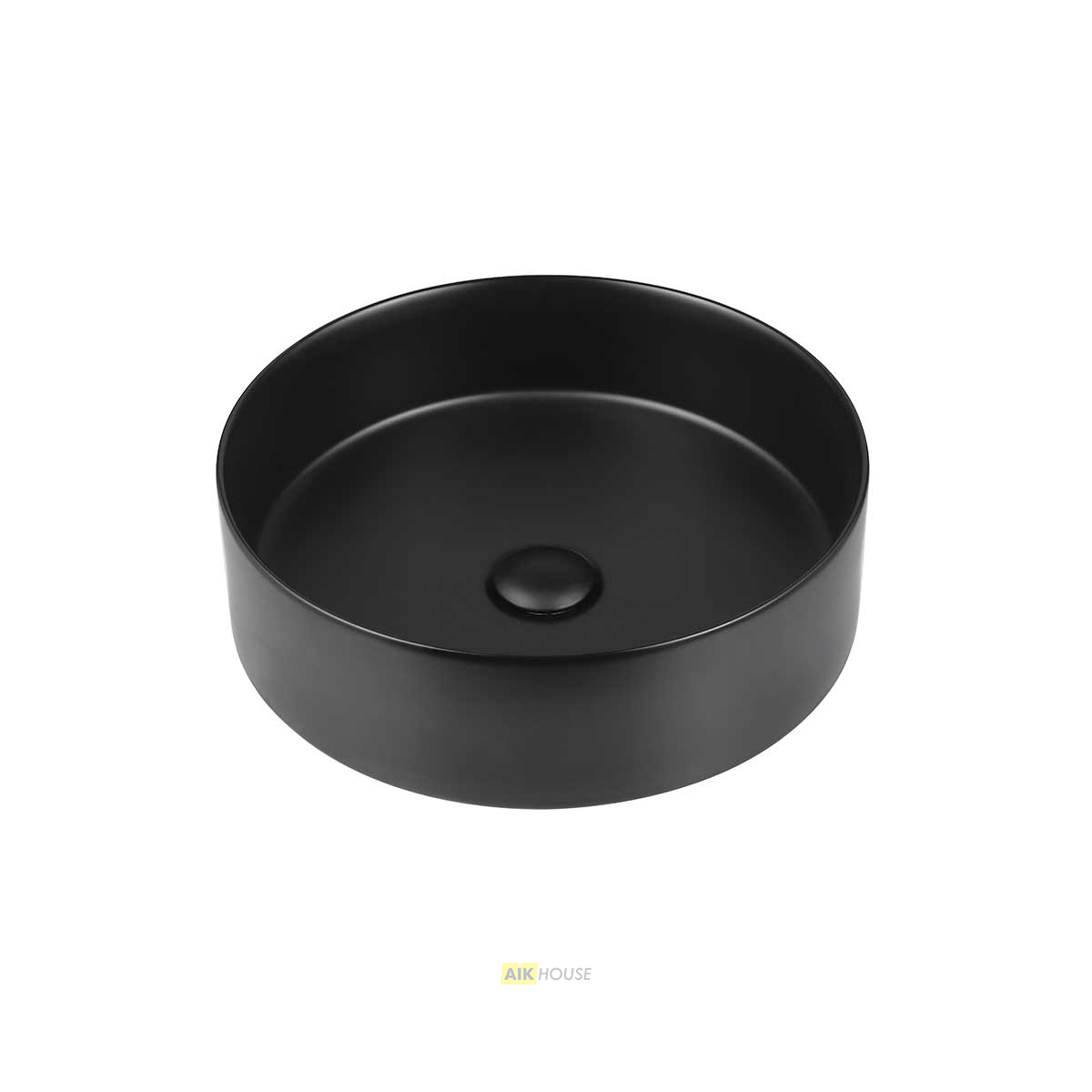 Раковина керамическая Vincea VBS-316MB, 405*405*130, накладная, черный матовый