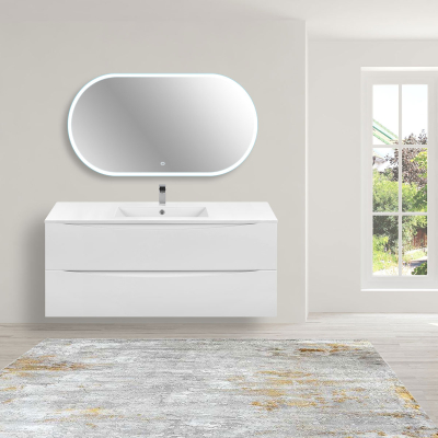 База под керамическую раковину Mia 1200 подвесная, 2 выкатных ящика soft close, G.White