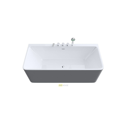 Акриловая ванна ARTMAX AM-601-1795-795 пристенная со сливом-переливом