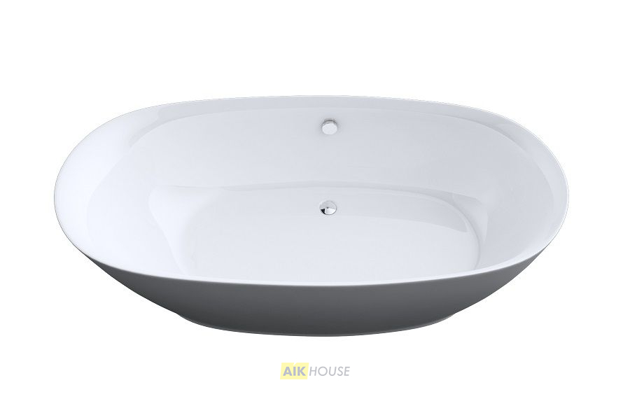 Акриловая ванна ARTMAX AM-527-1800-835 отдельно стоящая со сливом-переливом