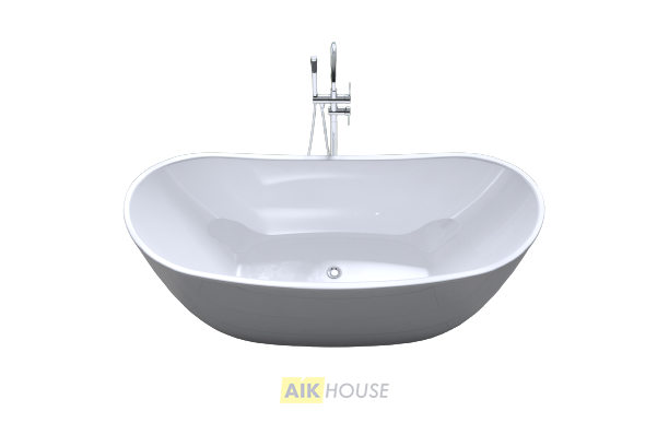 Акриловая ванна ARTMAX AM-502-1800-780 отдельно стоящая со сливом-переливом