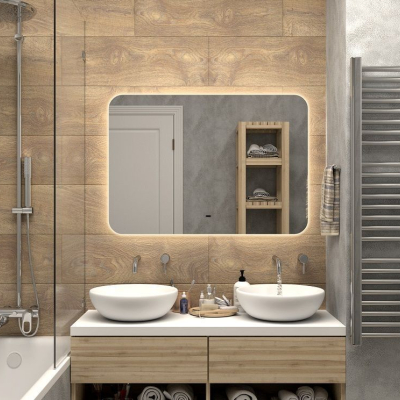 Зеркало с тёплой подсветкой "Ravenna 1000x700" AM-Rav-1000-700-DS-C