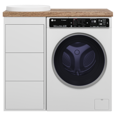 Тумба под раковину Brevita Grafit 40 белая GRA-01040-023Я