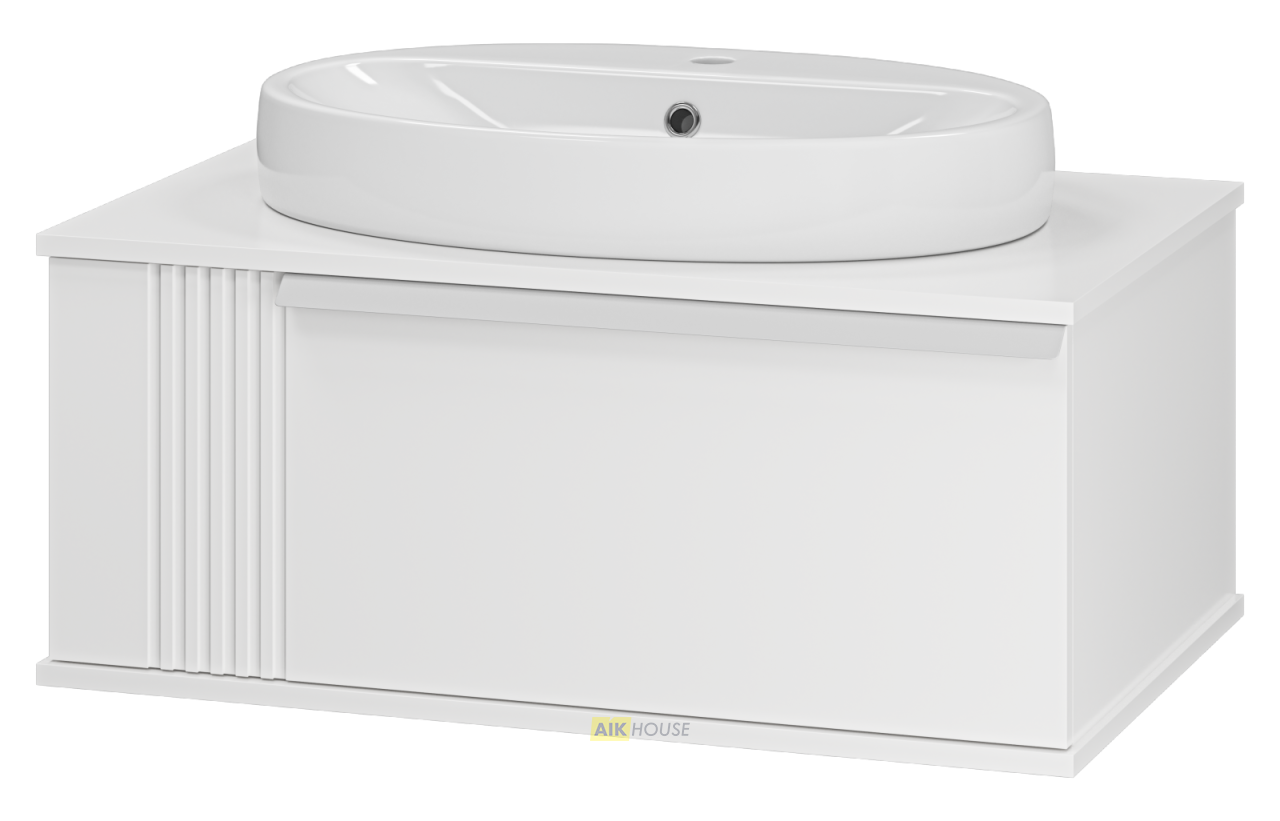 Тумба под раковину Brevita Savoy 80 белый SAV-09080-0101Я