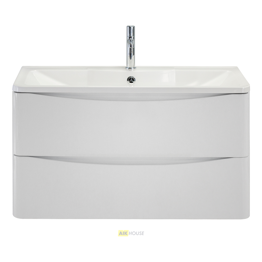 Тумба с раковиной подвесная  BelBagno ACQUA 90 Bianco Lucido, раковина белая
