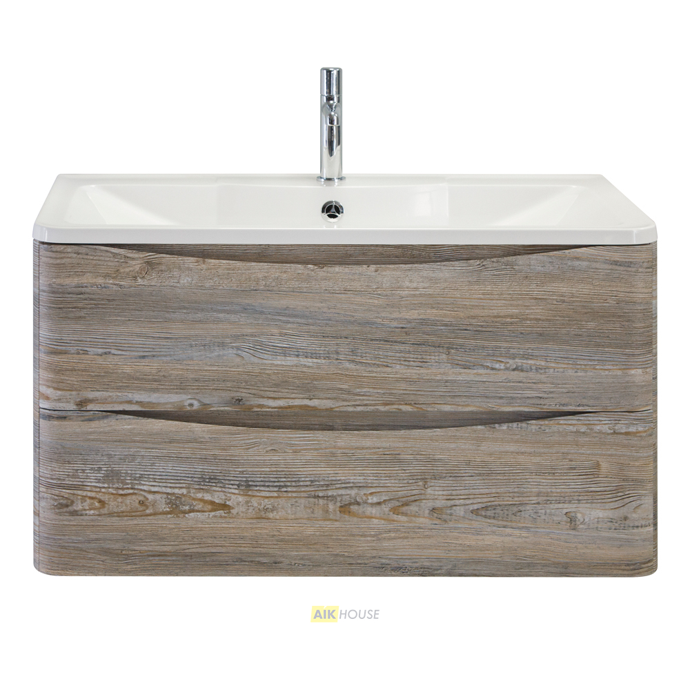 Тумба с раковиной подвесная  BelBagno ACQUA 90 Pino Scania, раковина белая