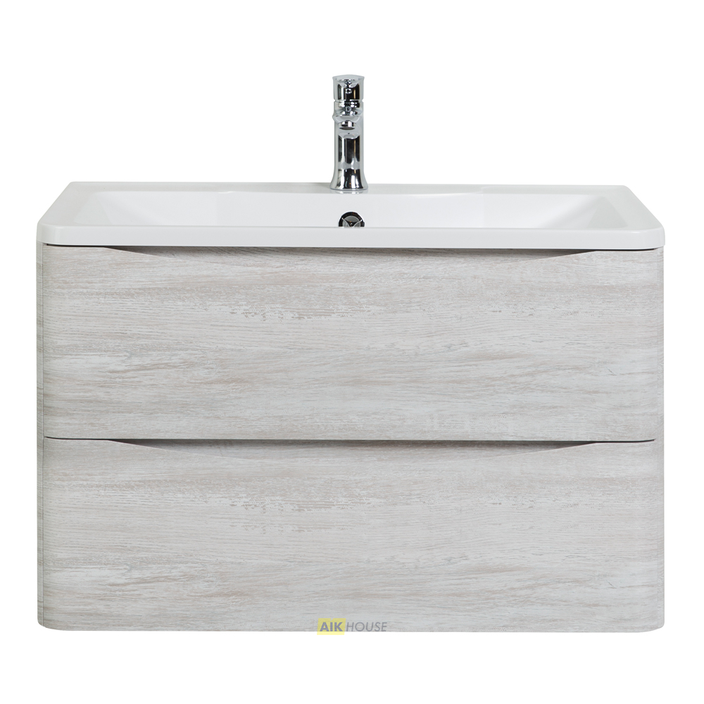 Тумба с раковиной подвесная  BelBagno ACQUA 90 Rovere Vintage Bianco, раковина белая