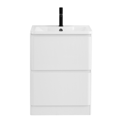 Тумба с раковиной напольная BelBagno ALBANO 60 Bianco Lucido, раковина белая