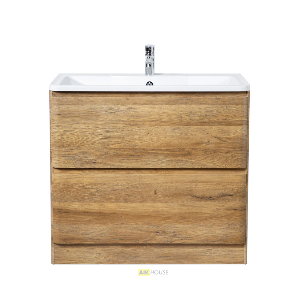 Тумба с раковиной напольная BelBagno ALBANO 80 Rovere Rustico, раковина белая