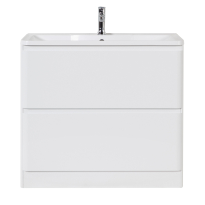 Тумба с раковиной напольная BelBagno ALBANO 90 Bianco Lucido, раковина белая