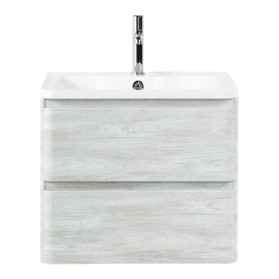 Тумба с раковиной подвесная BelBagno ALBANO 60 Rovere Vintage Bianco, раковина белая