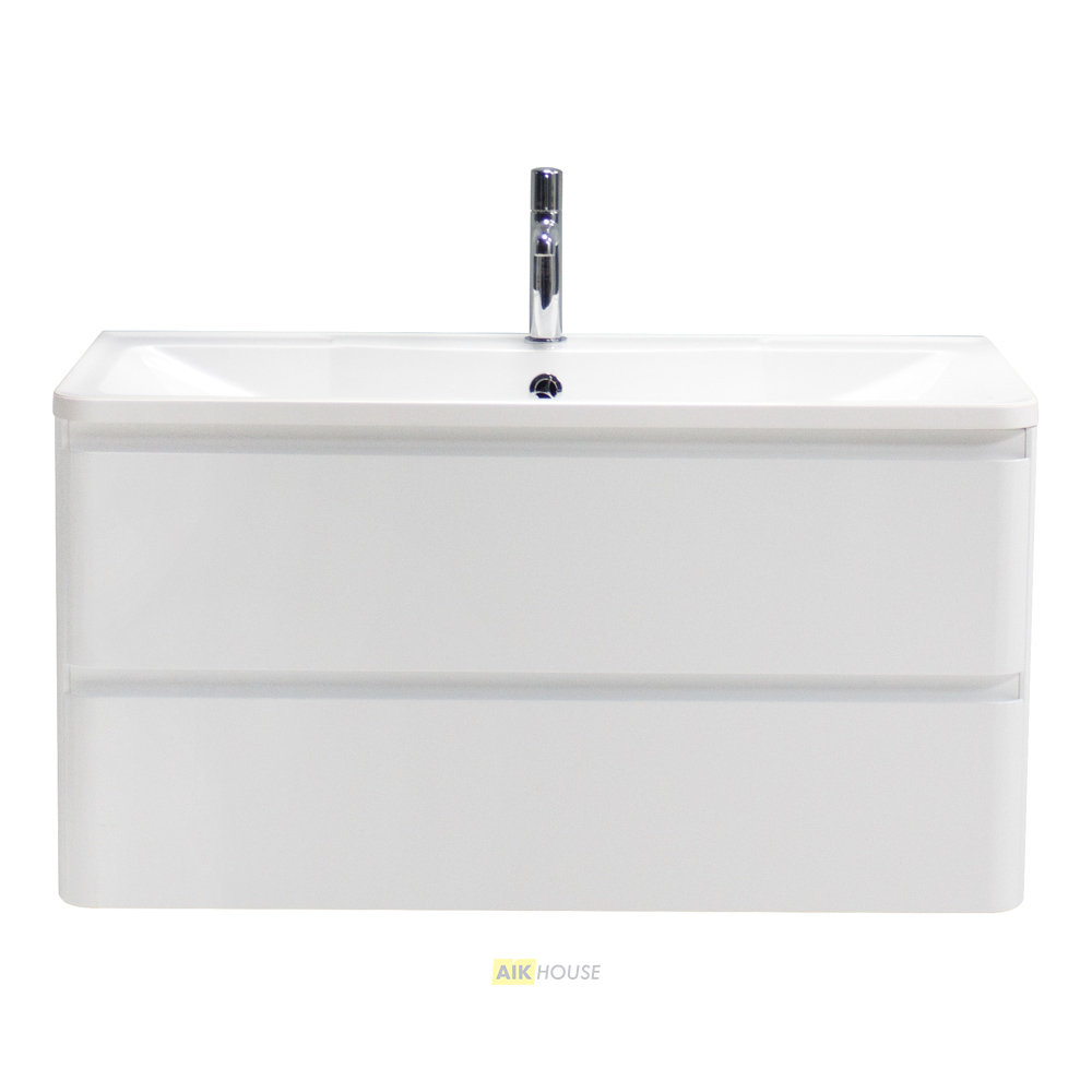 Тумба с раковиной подвесная BelBagno ALBANO 90 Bianco Lucido, раковина белая