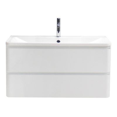 Тумба с раковиной подвесная BelBagno ALBANO 90 Bianco Lucido, раковина белая