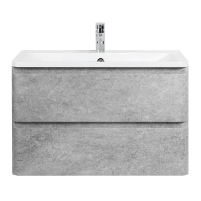 Тумба с раковиной подвесная BelBagno ALBANO 90 Cemento Verona Grigio, раковина белая