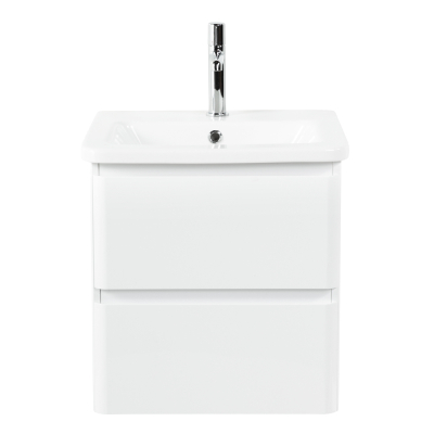 Тумба с раковиной подвесная  BelBagno ALBANO-CER 50 Bianco Lucido, раковина белая