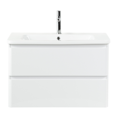 Тумба с раковиной подвесная  BelBagno ALBANO-CER 80 Bianco Lucido, раковина белая