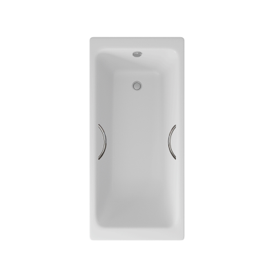 Ванна чугунная Delice Parallel 1700х800, с ручками, DLR 220502R
