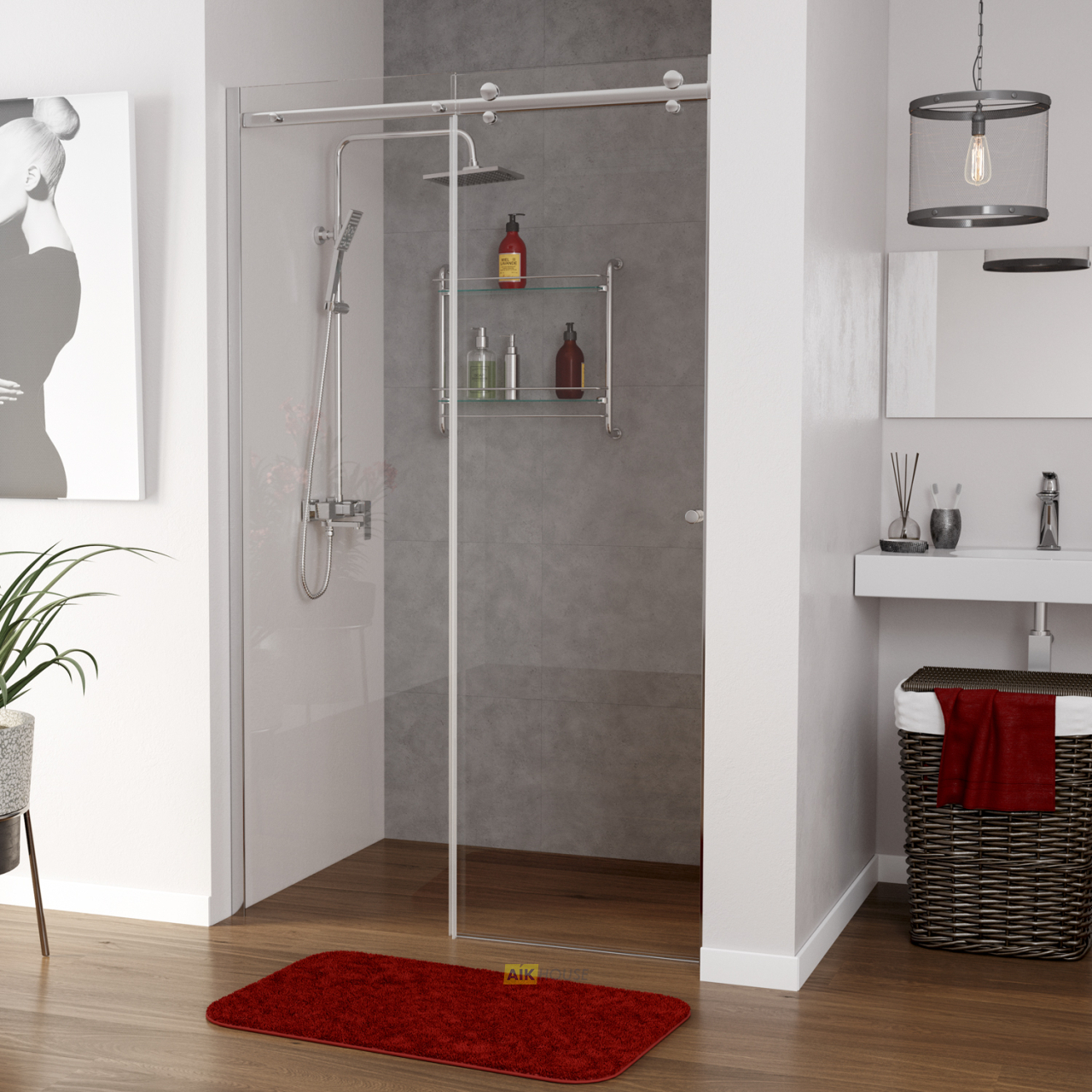  WasserKRAFT Душевая дверь Vils 56R12