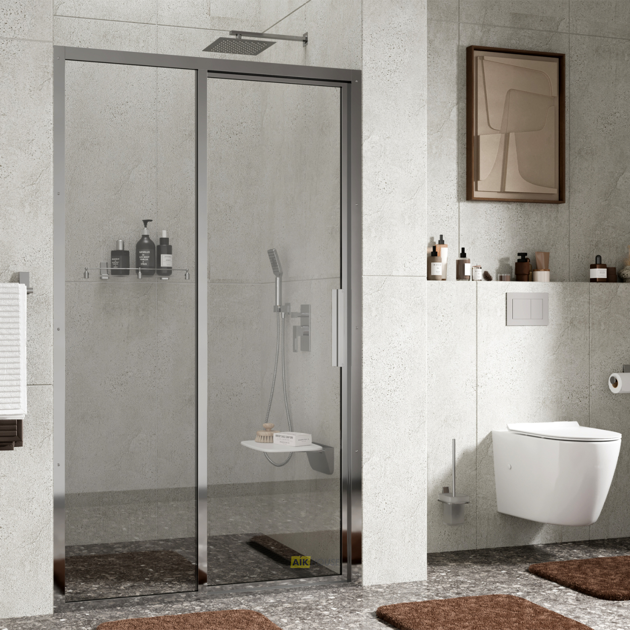 WasserKRAFT Душевая дверь Lopau 32S05L