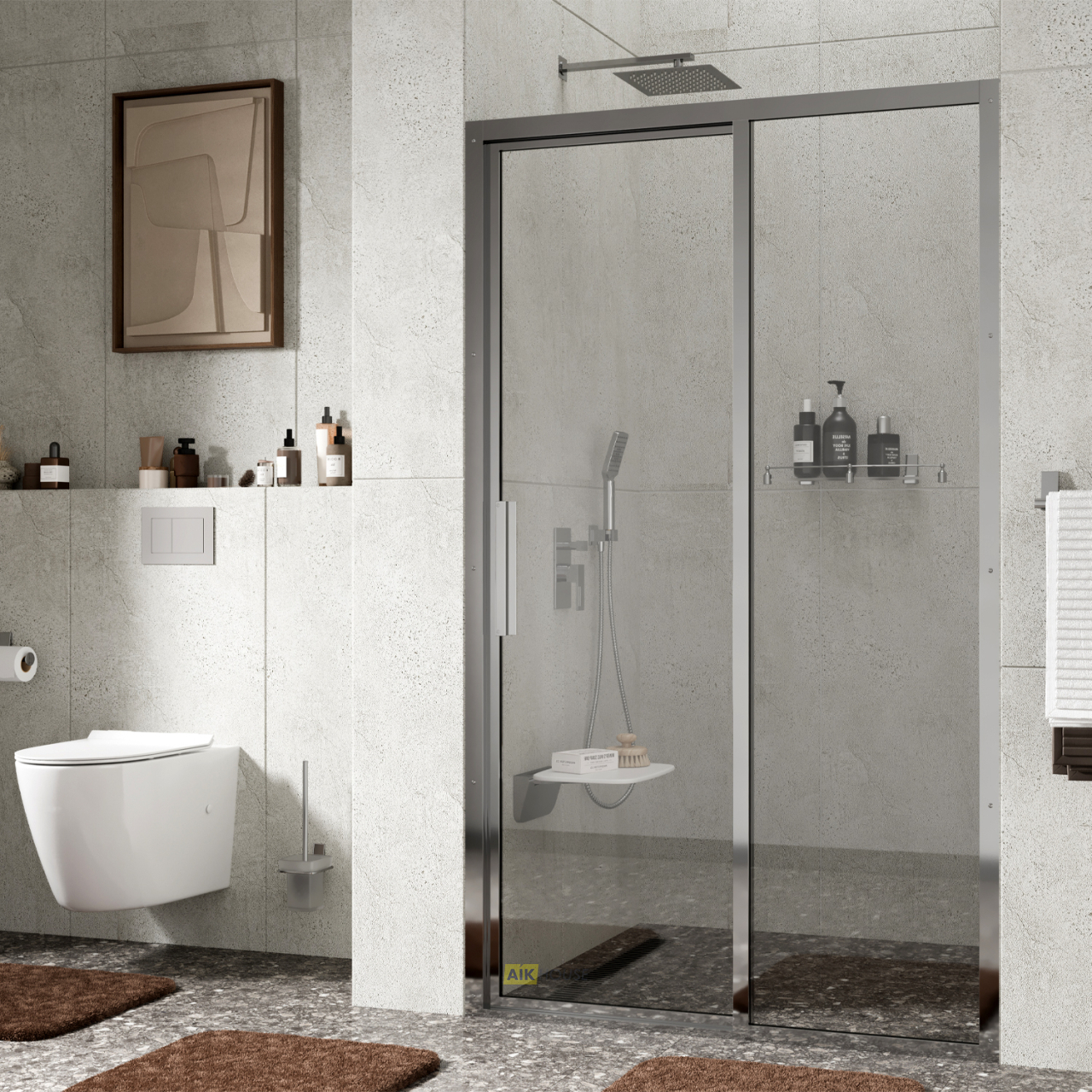 WasserKRAFT Душевая дверь Lopau 32S05R