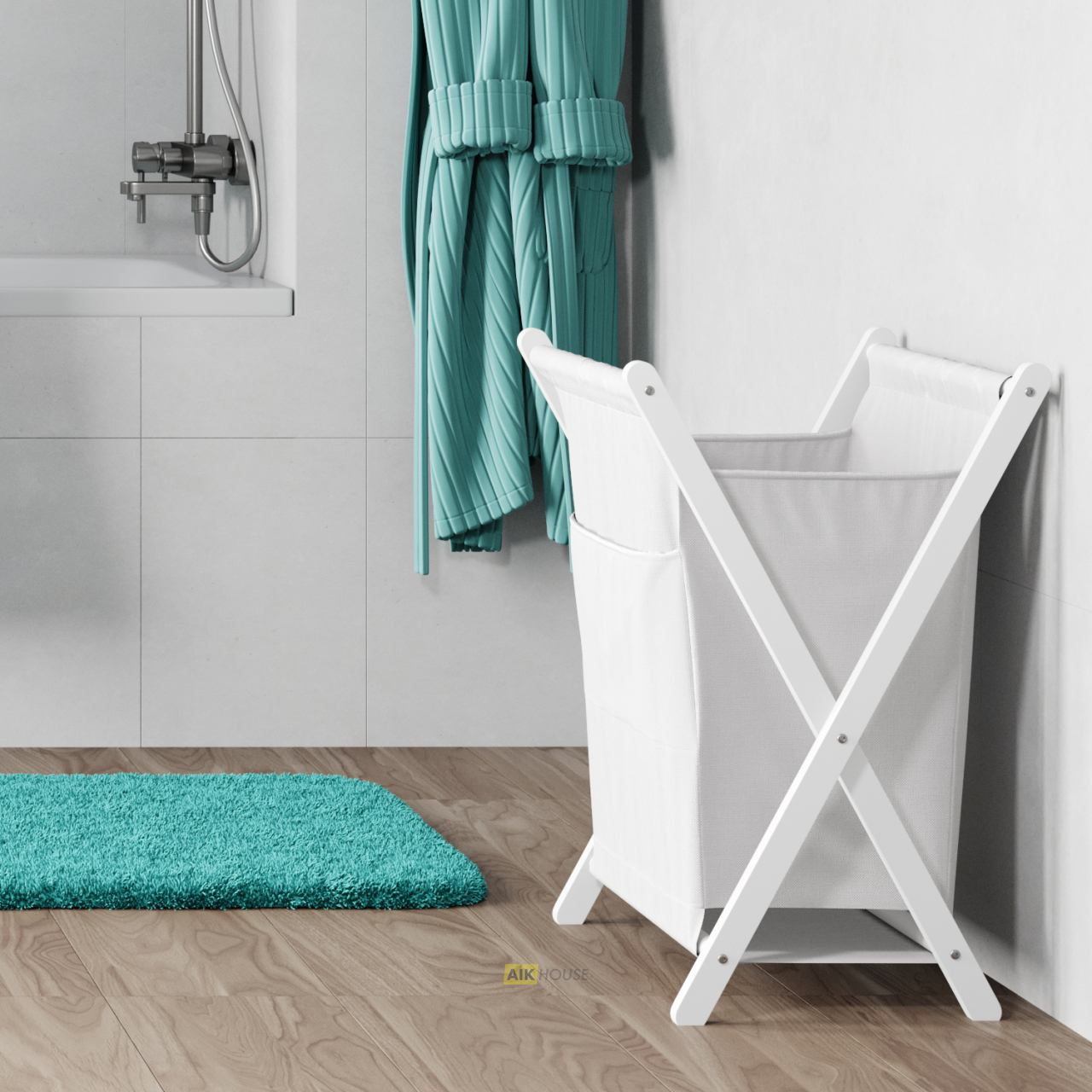 WasserKRAFT Корзина для белья Nau WB-773-L