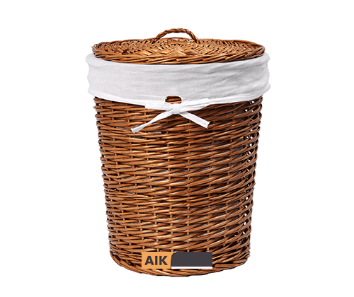 WasserKRAFT Leine WB-350-L Плетеная корзина для белья с крышкой