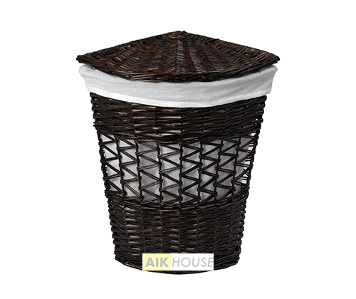 WasserKRAFT Salm WB-270-L Плетеная корзина для белья с крышкой